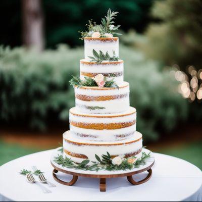 Custom Wedding cake in dallas by delicious cakes