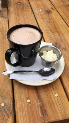 Dark hot chocolate