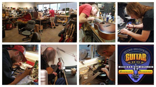 One of the largest and most experienced musical instrument and amplifier repair shops in the Midwest.