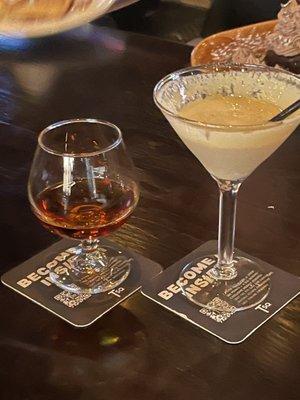 Hennessy & apple pie martini