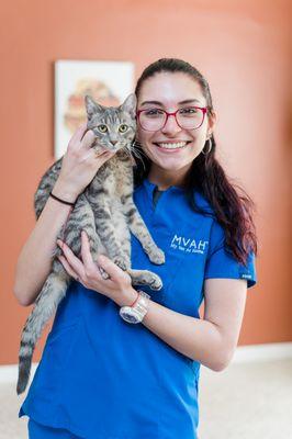 Our team played with Luna during our mobile pet hospital visit.