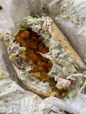 Lamb and chicken Gyro Sandwich