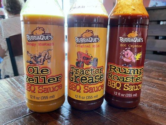 Sauces that we tried.