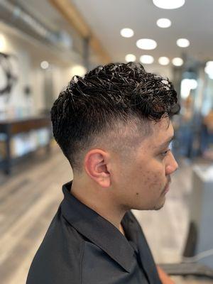 Medium skin fade men's cut by TALIA