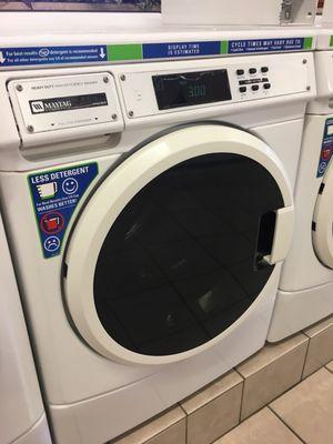 High efficiency machines that don't require much detergent.