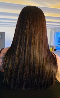 Hair color, cut & Brazilian blowout boost by Liz