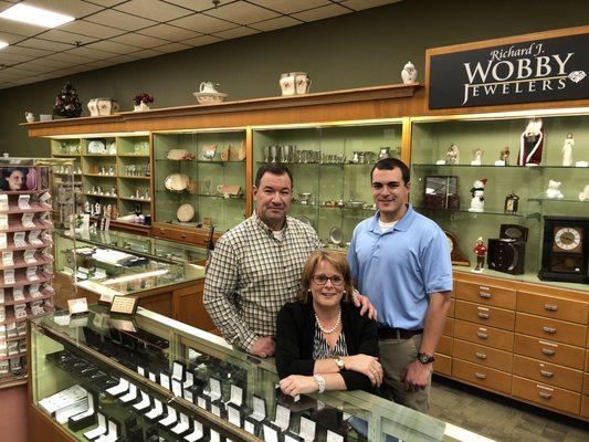 Paul and Mary Jane with their son Josh, the second and third generations of this family-owned business.