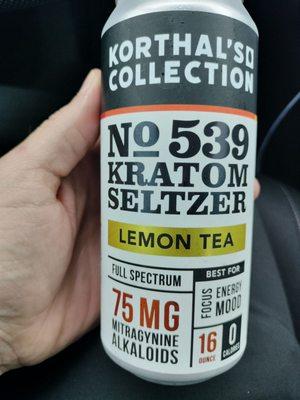 Kratom Seltzer - a great ready to drink option here for focus, energy and mood.