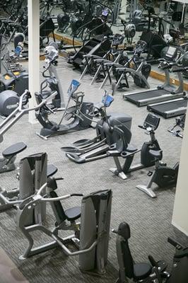 The newly-renovated fitness center