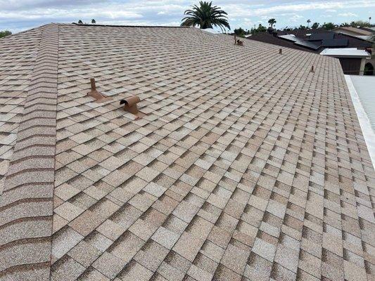 Shingle roof