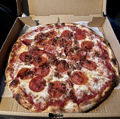 Pepperoni & Bacon Plain Pizza