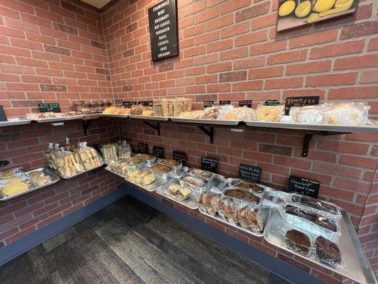 Variety of bread and cookies