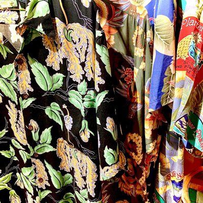 Aloha shirts, 100% rayon