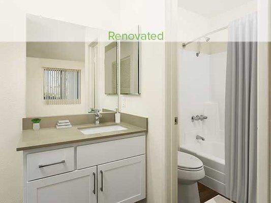 Renovated bathroom