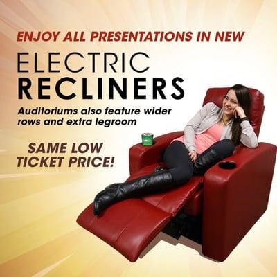 Enjoy all presentations in NEW Electric Recliners