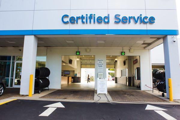 South Charlotte Chevrolet Certified Service Entrance