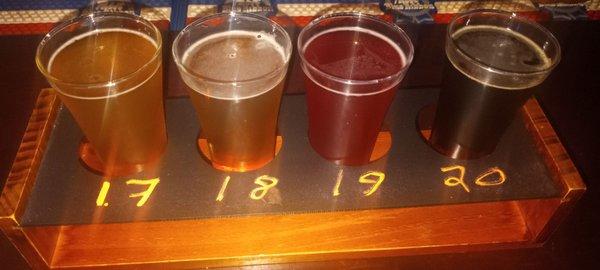 Local beer flight