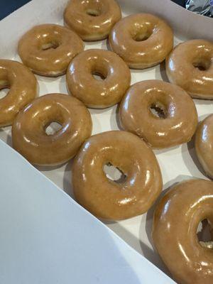 Beautiful Krispy Kreme doughnuts.