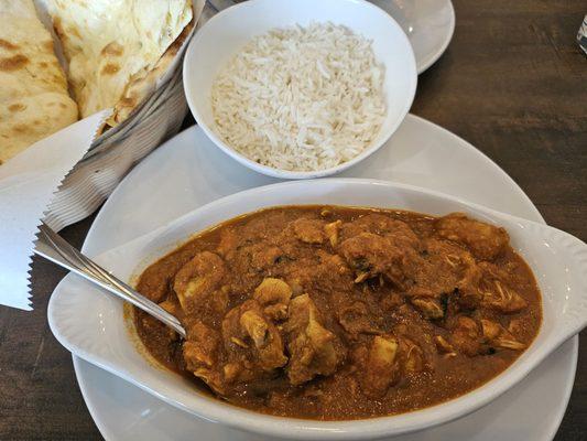 Chicken Curry with White Basmati Rice