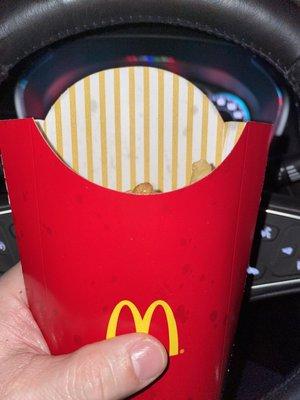 That's how many fries you get