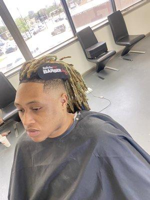 Mid fade w dreads