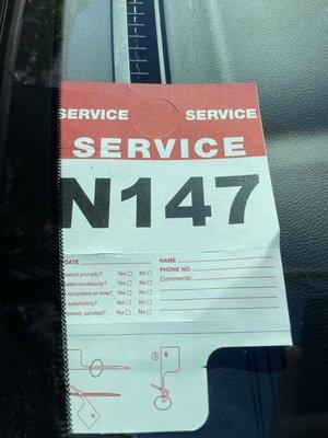 Service tag