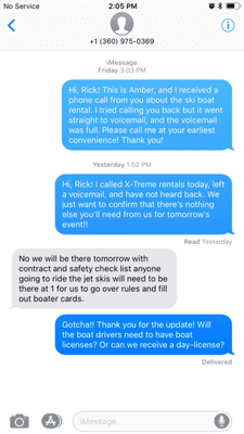 This is my conversation with Rick. The conversation that he claimed "never happened."