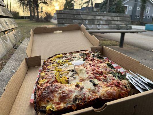 Large Detroit Pizza