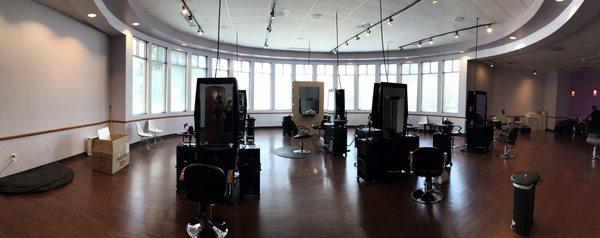 The hair cutting area. Quite large and spacious with a lot of natural lighting.