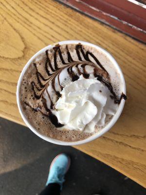 Mocha with whip cream.