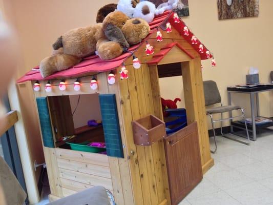 A place for kids to play in the waiting room.