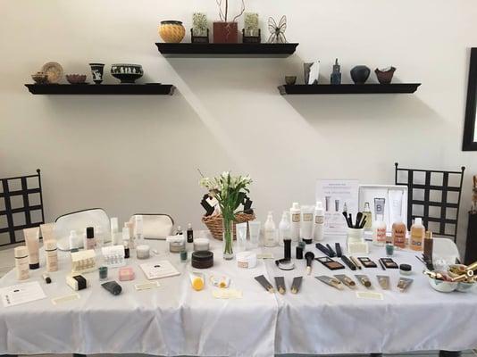 Beautycounter's mission is to get safe product into the hands of everyone.... come in and sample and learn!