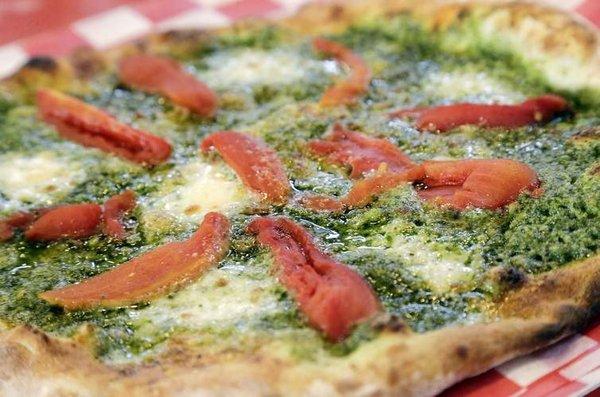 Pesto Pizza at Aroma Artisan Pizza