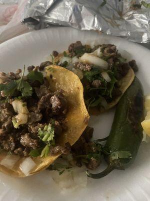 Carne asada tacos