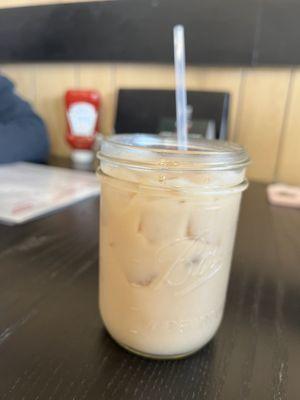 Iced chai with oat milk was tasty!