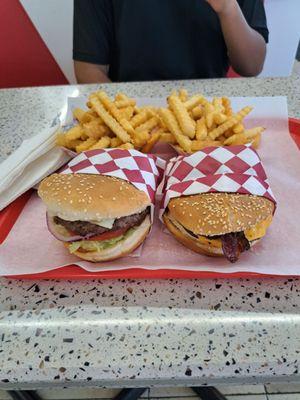 Our lunch  4. Star Bacon Burger 10. Mushroom Swiss Burger