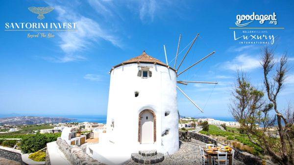 Sell your 1 Bedroom Condo in Oakland and INVEST in this AMAZING 3 Bedroom Windmill with Sea Views in Santorini, Greece!