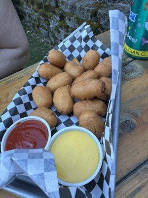 Mini corn dogs