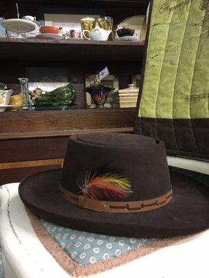 Actually bought this Stetson. It belonged to a local personality and am honored to continue wearing it with love