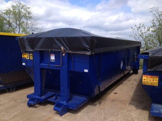 25 Yard Roll-Off Container - Water tight with Tarp Kit #DFWContainerService #GorillaCans #DumpsterRentalDallas #DallasDumpsters