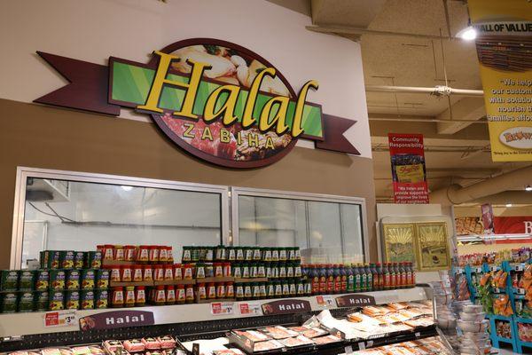 We have a Halal section located in our store!