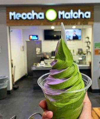 Matcha/Ube Mix Soft Serve