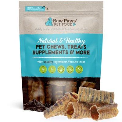 Raw Paws 3-inch Beef Trachea Chews for Dogs, 10 ct