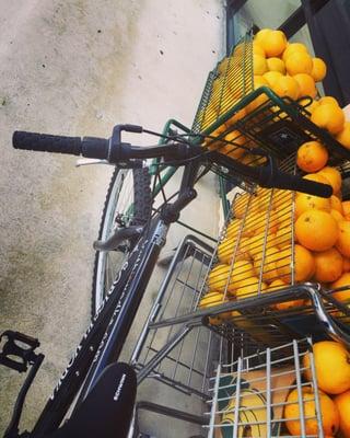 Close enough to my house where I can ride my bike to pick up my produce.