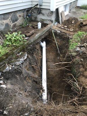 Main sewer line repair