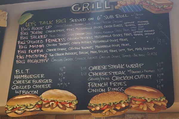 Grill Menu