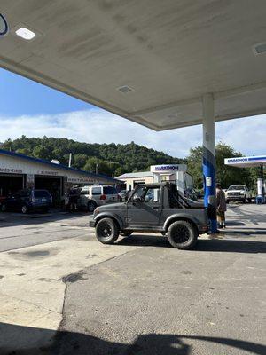 Restaurant located at a Marathon gas station