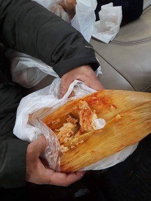 Every tamal had it, super hard to miss it.