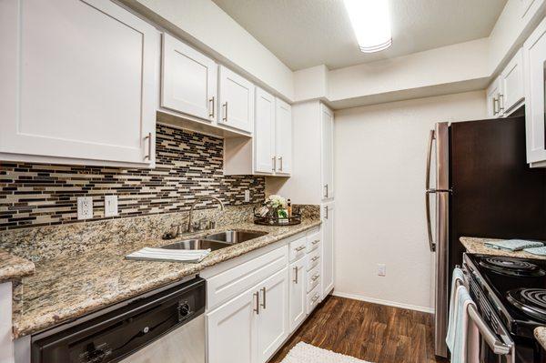 Fully Renovated Kitchen with Granite Countertops and Designer Cabinetry