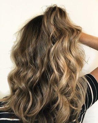 Beautiful summer-time balayage by Jamie